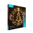 Modee Karácsonyi LED Dekoráció Ablakra Elemes C3007 (48LED-D30cm)(10db/krt)
