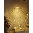 Modee Karácsonyi LED Dekoráció Ablakra Elemes C3008 (48LED-D30cm)(10db/krt)