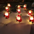Modee Karácsonyi LED Füzér Dekor Elemes C3021 (10LED/90cm/10cm) Warm-Mikulás (db/krt)