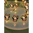 Modee Karácsonyi LED Füzér Dekor Elemes C3022 (10LED/90cm/10cm) Warm-Pingvin (80db/krt)