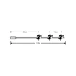 Modee Karácsonyi LED Füzér Dekor Elemes C3022 (10LED/90cm/10cm) Warm-Pingvin (80db/krt)
