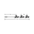 Modee Karácsonyi LED Füzér Dekor Elemes C3020 (10LED/90cm/10cm) Warm-Repülő Mikulás (80db/krt)