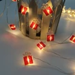 Modee Karácsonyi LED Füzér Dekor Elemes C3025 (10LED/90cm/10cm) Warm-Ajándékdoboz (db/krt)