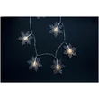 Entac Karácsonyi Beltéri Füzér Műanyag hópehely 10LED 1m (1116)(48db/krt)