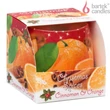 Illatmécses poharas díszdobozban 100gr Cristmas Spices Cinnamon with Orange&Apple (12db/krt)