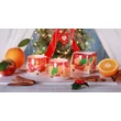 Illatmécses poharas díszdobozban 100gr Cristmas Spices Cinnamon with Orange&Apple (12db/krt)