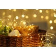 Modee Karácsonyi LED Füzér Réz Elemes (100LED/10m/10cm) C2012 Warm (96db/krt)