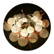 Modee Karácsonyi LED Füzér Plastic Elemes (10LED/1,35m/15cm) C1015-Hóember Warm (24db/krt)