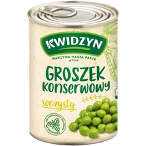 Kwidzyn zöldborsó konzerv 400g nettó tömeg/240g töltő tömeg (10db/krt)