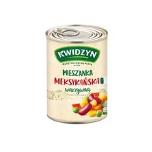 Kwidzyn mexikói mix konzerv 400g nettó tömeg/240g töltő tömeg (6db/krt)