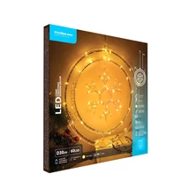 Modee Karácsonyi LED Dekoráció Ablakra Elemes C3009 (60LED-D30cm)(10db/krt)