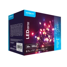 Modee Karácsonyi LED Füzér Plastic Adapteres C2006 (200LED/20m/10cm) Multicolor (24db/krt)