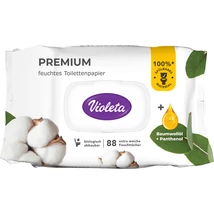 VIOLETA nedves toalettpapír 88db - premium cotton (10db/krt)