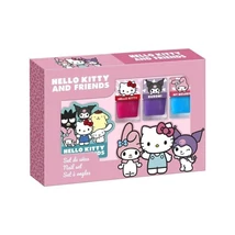 Hello Kitty körömlakk szett (3db körömlakk, 1db körömmatrica csomag)(4db/krt)