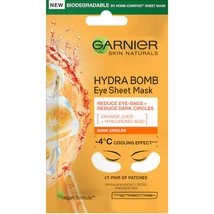 Garnier Skin Naturals Energizáló Textil Maszk Szemkörnyékre Orange Juicy és Hialuronsav 