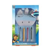 Mancs Őrjárat fürdőkréta csomag 4db-os + Kék mosdókesztyű