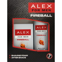 Alex For Men ajándékcsomag (After shave-borotvahab) Fireball (6db/#)