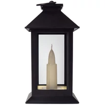 Entac LED Gyertyás Lámpa Fekete 17cm (6db/krt)