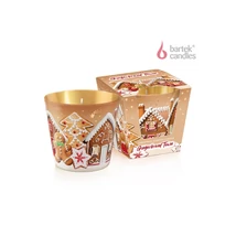 Bartek illatgyertya poharas 115gr Gingerbread Town (12db/krt)