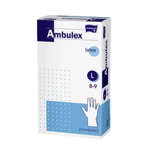 Bella Ambulex latexkesztyű 100db-os L (10db/#)