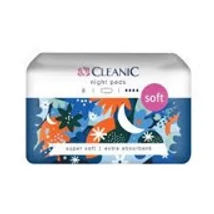 Cleanic Soft eü. betét 8db-os Éjszakai (12db/krt)