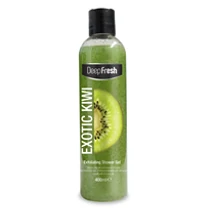 Deep Fresh tusfürdő 400ml Exfoliating-Exotic Kiwi (12db/krt)