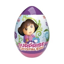 Dora the Explorer Surprise Crystal Egg Meglepetés tojás persely 16g (120db/krt)