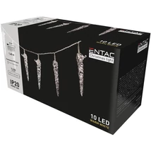 Entac Karácsonyi Beltéri Füzér Műanyag Jégcsap 10LED 1,65m (20db/krt)