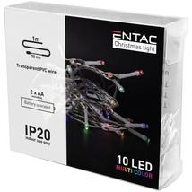 Entac karácsonyi beltéri füzér 10LED 1m színes (30db/#)