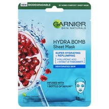 Garnier Skin Naturals Textil Maszk 28gr Aqua Bomb-Gránátalma (20db/krt)
