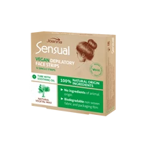 Joanna Sensual Vegán szőrtelenítő szalagok az arc szőrtelenítéséhez (10db/krt)