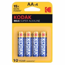 Kodak Max Alkáli Ceruza Elem AA (1,5V) B4 4db-os (20db/krt)