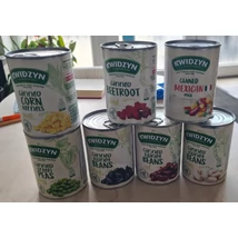 Kwidzyn fehérbab konzerv 400g nettó tömeg/200g töltő tömeg (6db/krt)