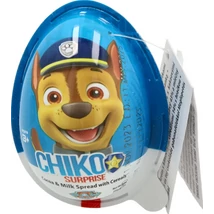 Mancs őrjárat Chiko meglepetéstojás gabona gömbök fehércsokis mogyorókrémben 20gr (24db/krt) Mancs őrjárat Chiko meglepetéstojás gabona gömbök fehércsokis mogyorókrémben 20gr (24db/krt)