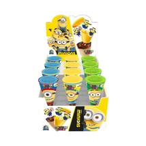 Minions Meglepetés tölcsér mogyorókrémmel töltve, drazséval 25g (12db/krt) Minions Meglepetés tölcsér mogyorókrémmel töltve, drazséval 25g (12db/krt)