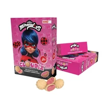 Miraculous-Katicabogár Cloudiz mini keksz 30g eperkrémmel töltve (12db/krt)