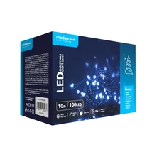 Modee Karácsonyi LED Füzér Plastic Adapteres (100LED/10m/10cm) Cold (24db/krt)