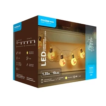 Modee Karácsonyi LED Füzér Plastic Elemes (10LED/1,35m/15cm) C1014-Rénszarvas Gömb Warm (24db/krt)