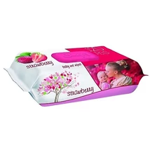 New Sleepy popsitörlő 120db-os kupakos Strawberry (12db/#)
