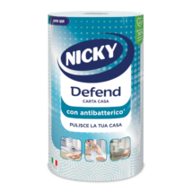 Nicky Defend papírtörlő 80lap 3rtg. Antibakteriális (12db/krt)