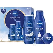 Nivea ajándékcsomag (tus+kézkrém+ajakb+testápoló) Classic Love (6db/krt)