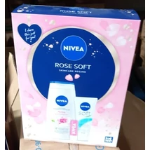 Nivea ajándékcsomag (tus+kézkrém+ajakb.) Rose Soft (6db/krt)