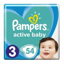 Pampers Active Baby 3-as 5-9kg 54db-os (4db/#)