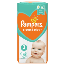 Pampers Sleep&Play 3-as 6-10kg Midi 58db-os (3db/#)