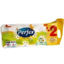 Perfex wc papír 10tek. 3rtg. 120lapos Kamilla (9db/#) Perfex wc papír 10tek. 3rtg. 120lapos Kamilla (9db/#)