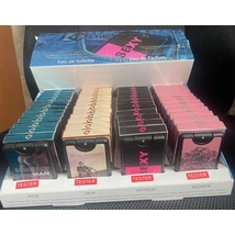 Pocketta parfüm 20ml vegyes illatok (48db/krt)(Sensible férfi/Mon Homme Paris férfi/Sexy night női/Lazy Nights női)