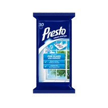 Presto 30db-os ablak-és tükörtisztítő törlőkendő (24db/#)