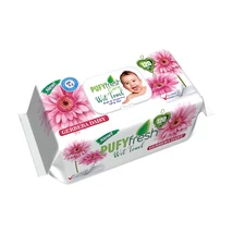 Pufy Fresh popsitörlő kupakos 120db-os Gerbera (12db/krt)