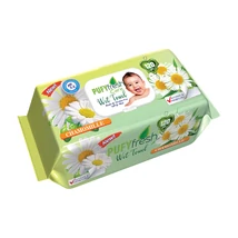 Pufy Fresh popsitörlő kupakos 120db-os Kamilla (12db/krt)
