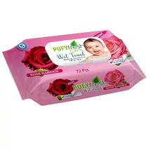 Pufy Fresh popsitörlő kupakos 72db-os Rózsa kert (36db/krt)